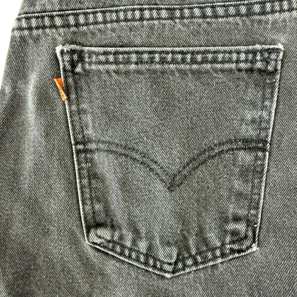 Vintage Levis 555 Orange Tab Black Relaxed Fit Straight Jeans Mens 34x30 USA 90s